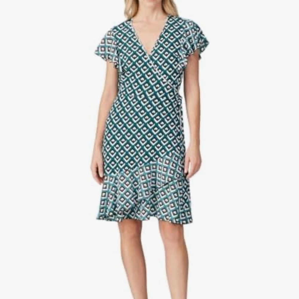 DVF women’s short sleeve wrap dress size XS